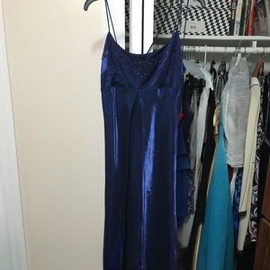 Navy blue long dress
